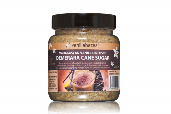 200g Madagascan Vanilla Infused Demerara Sugar