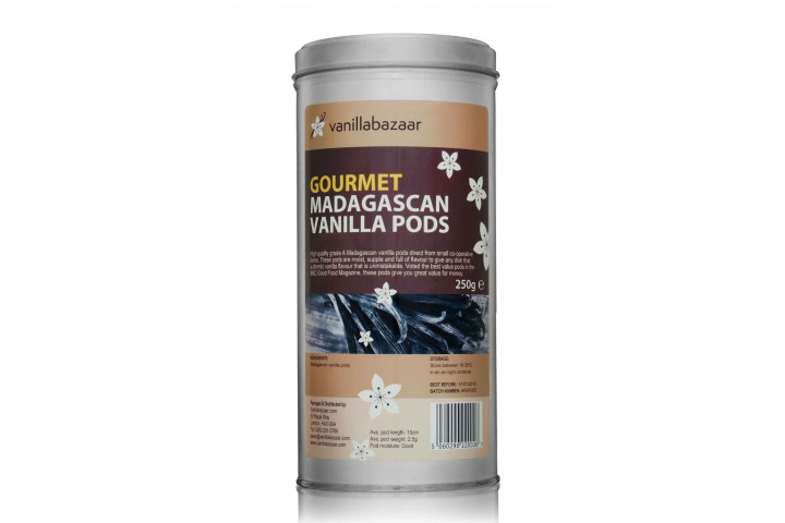 250g Gourmet Madagascan Vanilla Pod Tin