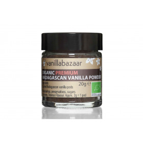 20g Premium Organic Madagascan Vanilla Powder