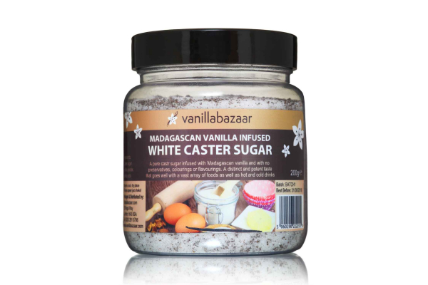 200g Madagascan Vanilla Infused Caster Sugar